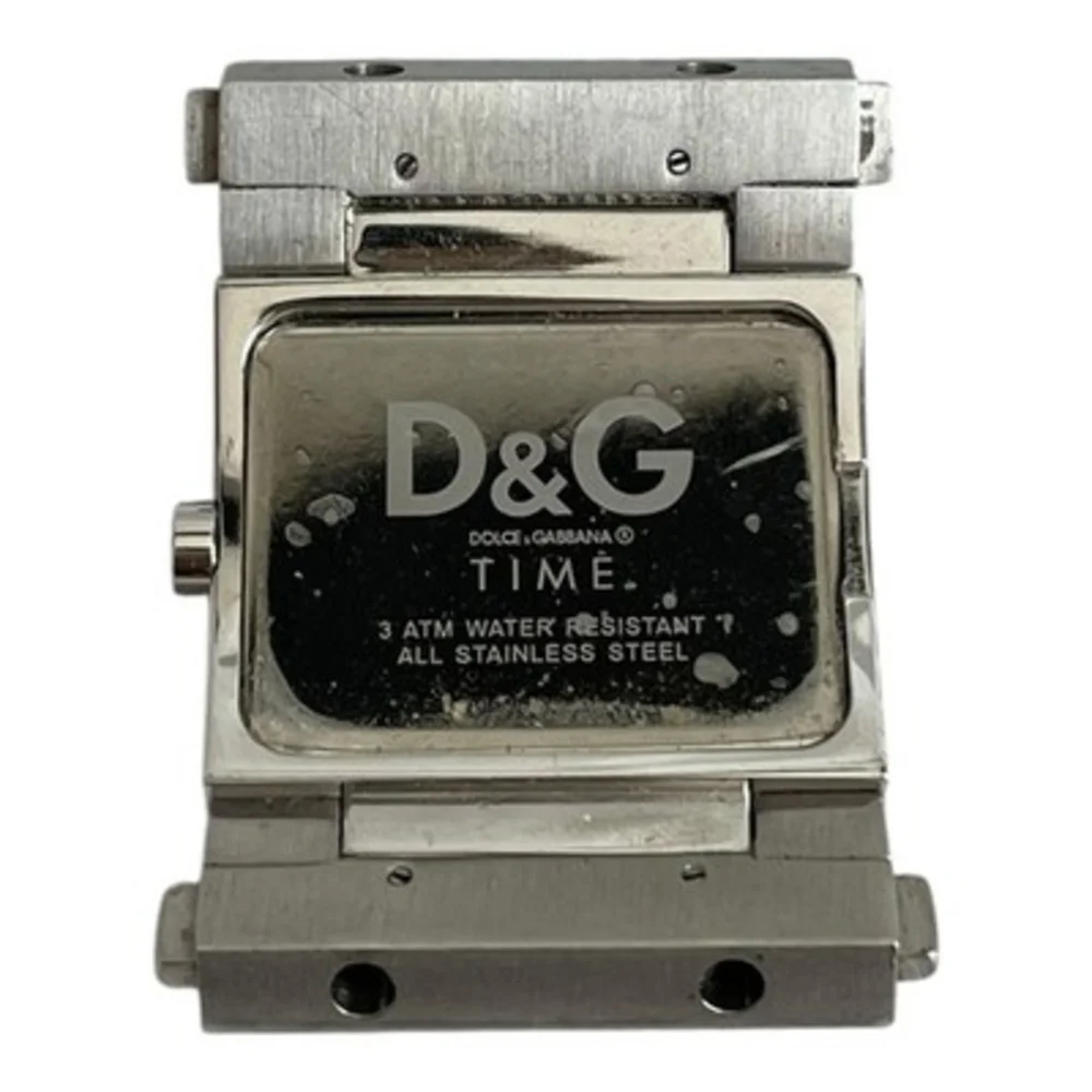 Dolce & Gabbana D&G Stainless Steel Watch Blue Leather Green Rubber Straps 3ATM